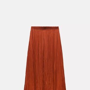 Zara Terracotta Maxi Skirt